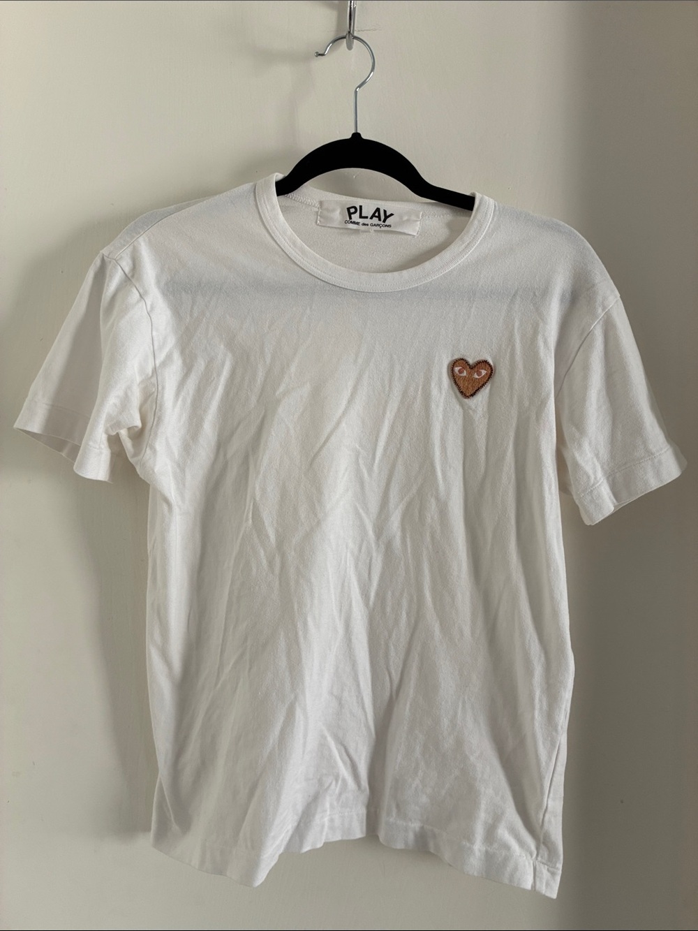 PLAY Comme des Garcons White T-Shirt - M